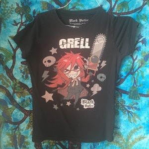 Black Butler Anime Grell T-Shirt